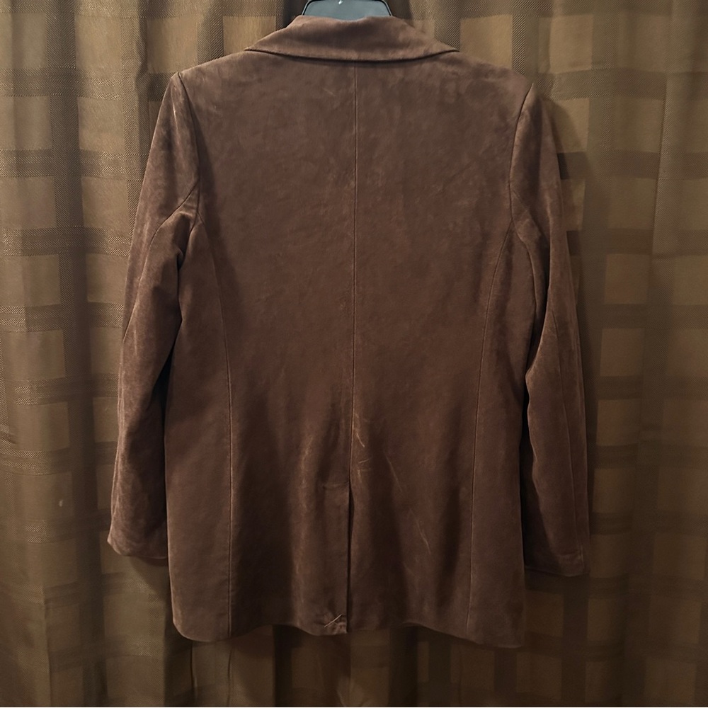 Dolan Left Coast Anthropologie Faux-Suede Boyfriend Blazer Size Small Oversized - Picture 9 of 10